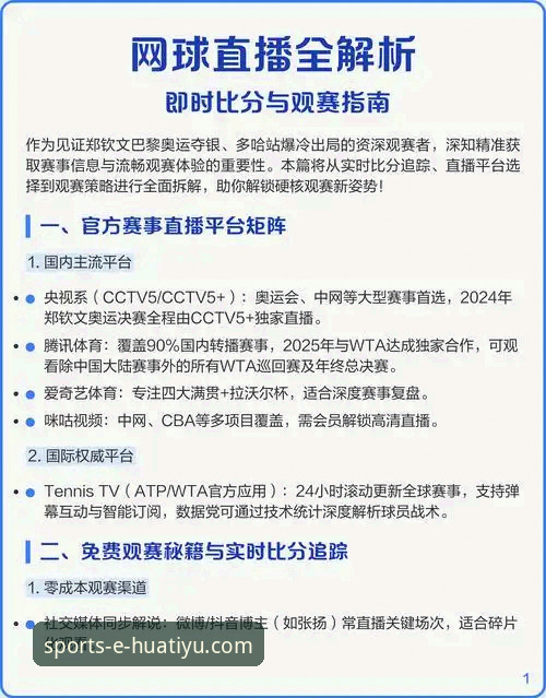 华体育官网平台使用指南：比分直播与实时数据实战攻略